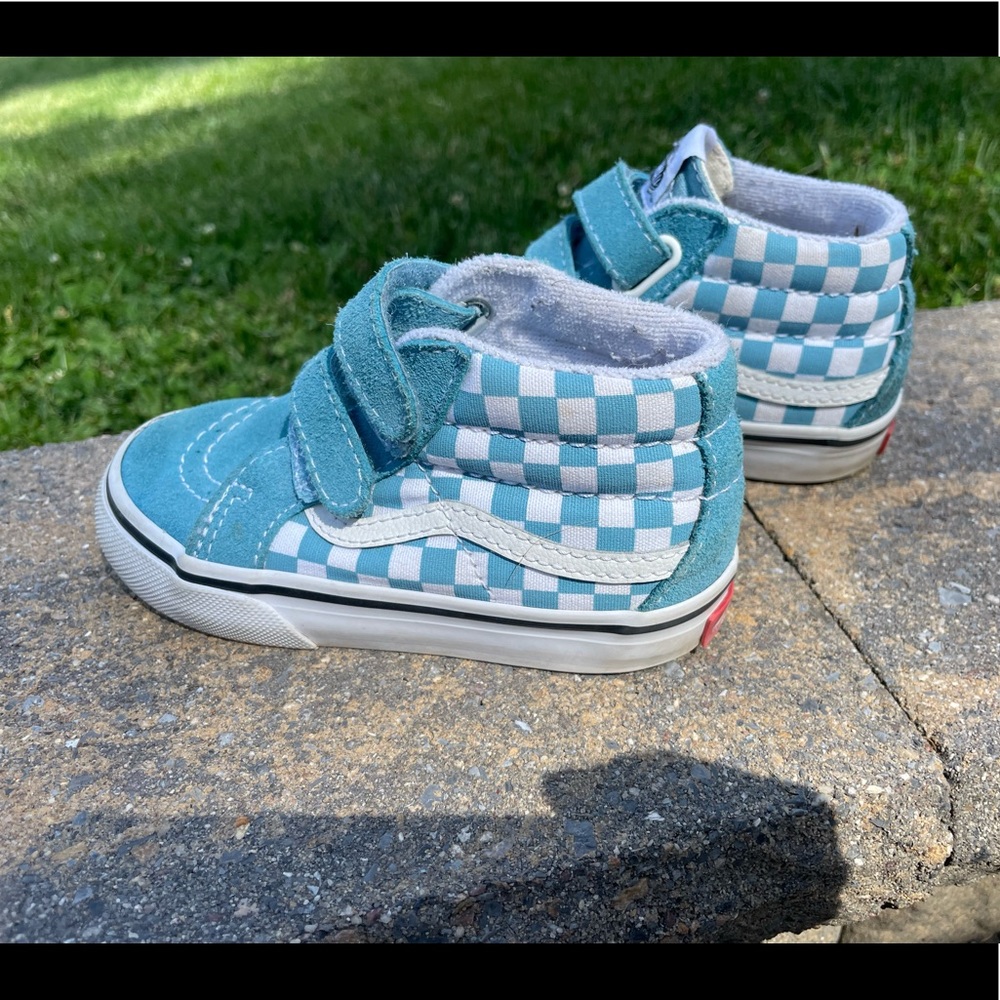 KIDS CHECKERBOARD SK8-MID REISSUE V 7.5